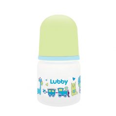 Бутылочка Lubby "Малыши и малышки" с соской медленный поток, 60мл
